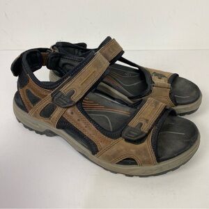 Ecco brown leather outdoor sandals shoes